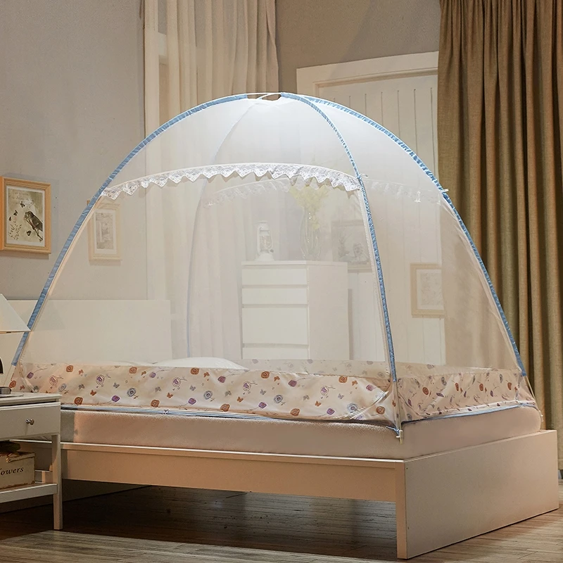 Сетка от комаров Yurt для односпальной и двухспальной кровати Складная сетка
