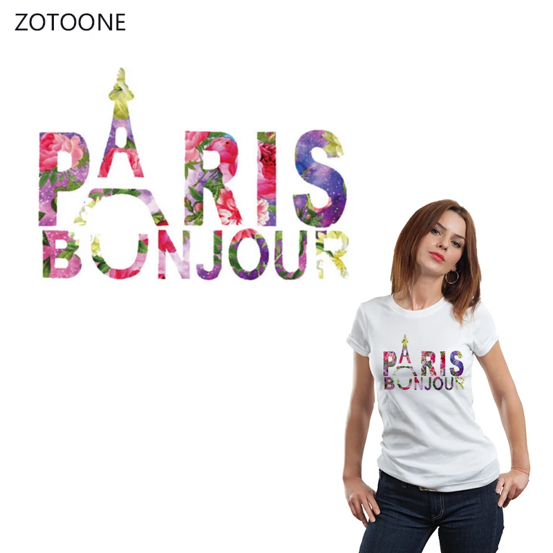 

ZOTOONE Colorful Letters Stripes Iron on Transfer Patches on Clothing Diy Patch Heat Transfer for Clothes Decoration Sticker G