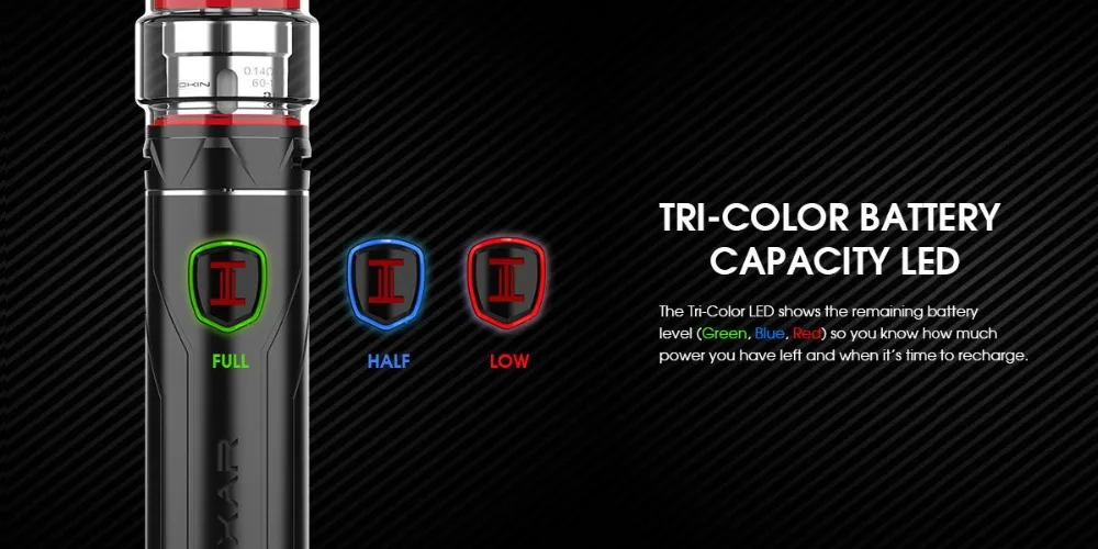 New 100W Innokin Plexar Vape Kit with 2ml4ml Plexus Tank & Tri-color LED Light Fit 2070018650 Battery Vape Pen Kit Vs Stick V8 01 (9)