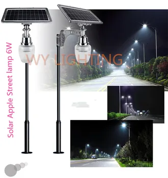 

6W solar powered led street light with 10W solar panel/intergrated outdoor lighting garden light sensor yard path solar lamp