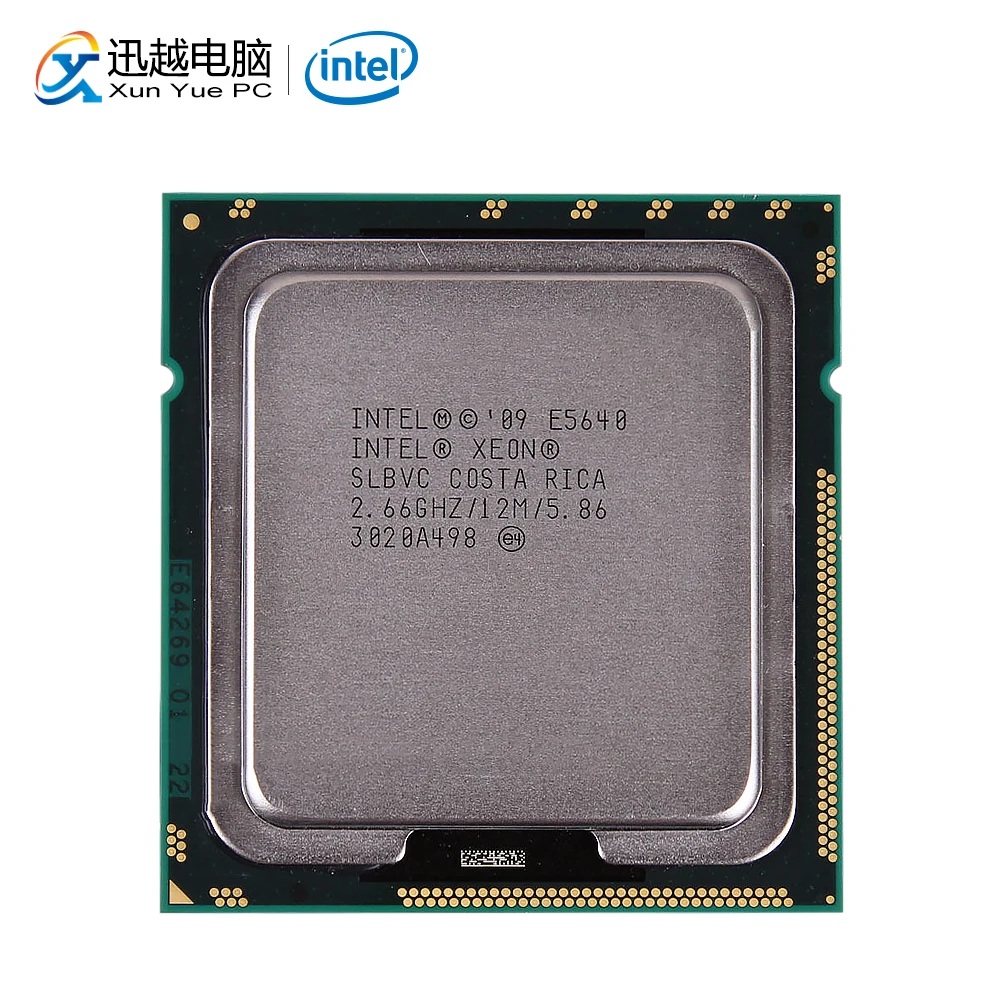 

Intel Xeon E5640 Desktop Processor Quad-Core 2.66GHz L3 Cache 12MB 5.86 GT/s QPI LGA 1366 SLBVC 5640 Server Used CPU