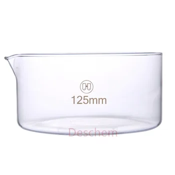 

125mm*60mm,Glass Crystallizing Dish,Heavy Wall,New Laboratory Chemical Glassware