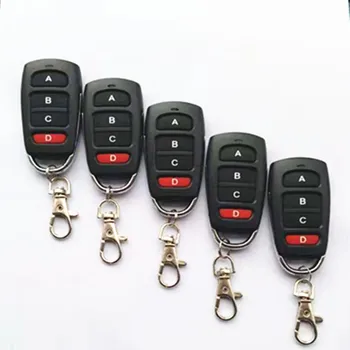 

5 Pieces 433MHz wireless Copy Remote Control With Battery Garage Door Remote Control Backup Remote Key Clone 1527 PT2264 etc