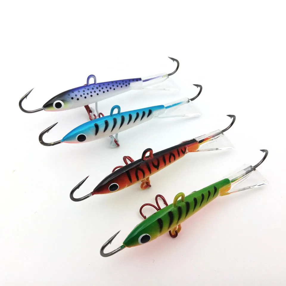 4PCS/Lot 18G 8.3CM Ice Fishing Lures Winter Fishing Baits Lead Jigging