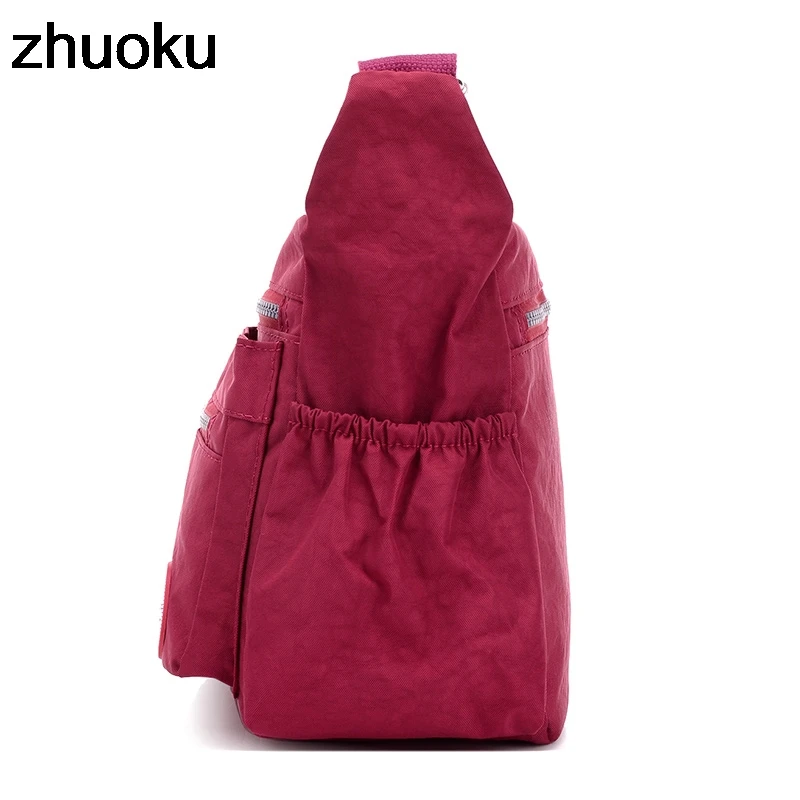  Luxury Women Messenger Bag Waterproof Nylon Shoulder Bags Casual Top-handle Ladies Handbag Travel T - 1000005083182