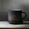 short cup and saucer