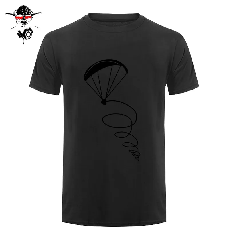 Летняя Новинка, модная мужская футболка, парапланерский дизайн летчика, Мужская хлопковая футболка с коротким рукавом, топы - Цвет: 6