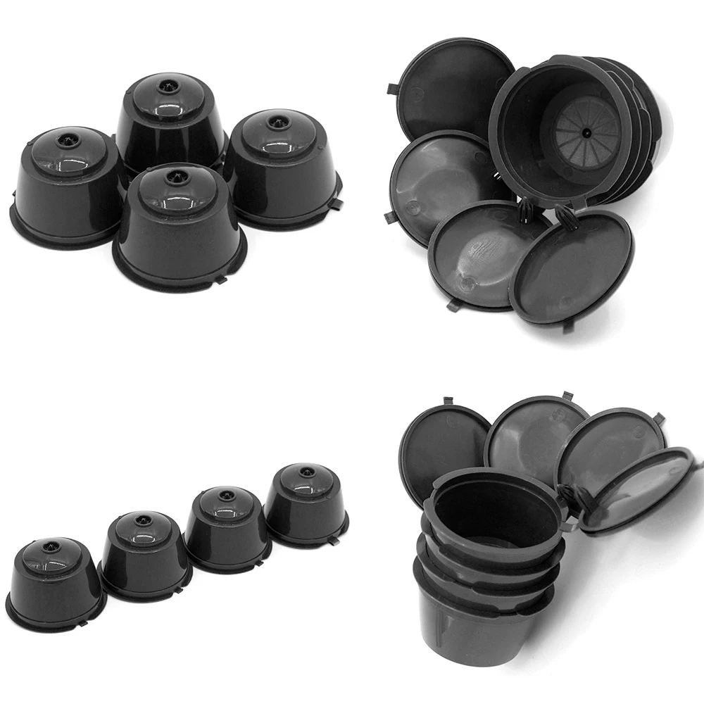 

Reusable Coffee Capsule Cup Refillable Filter Bracket Adapter For Nescafe Machines Brown Color Durable Travel Camping Bottle