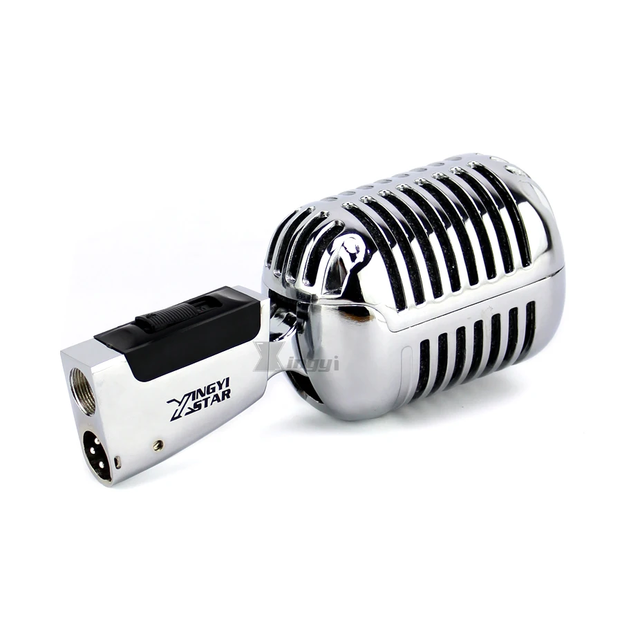 Deluxe Metal Professional Retro Vintage Dynamic Vocal Microphone for PC Karaoke Mixer Audio Studio Video KTV Sing DJ image 4