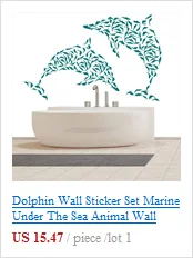 Наклейки на стены морские черепахи животные фауны черепаха виниловая наклейка домашний декор дизайн ванная комната Декор для гостиной DIY Y17