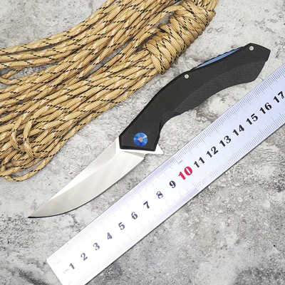 BMT Ganzo Blue Moon Тактический шарикоподшипник складной нож D2 лезвие нож стальная ручка Открытый ножи выживания карманный нож инструменты - Цвет: Черный