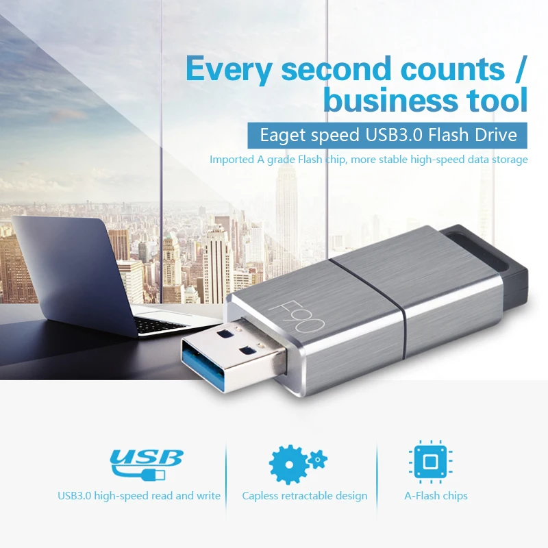 Флеш накопитель Eaget F90 USB 256 128 ГБ 64 32 16 ГБ|usb pendrive|16gb pendrivepen drive memory stick |
