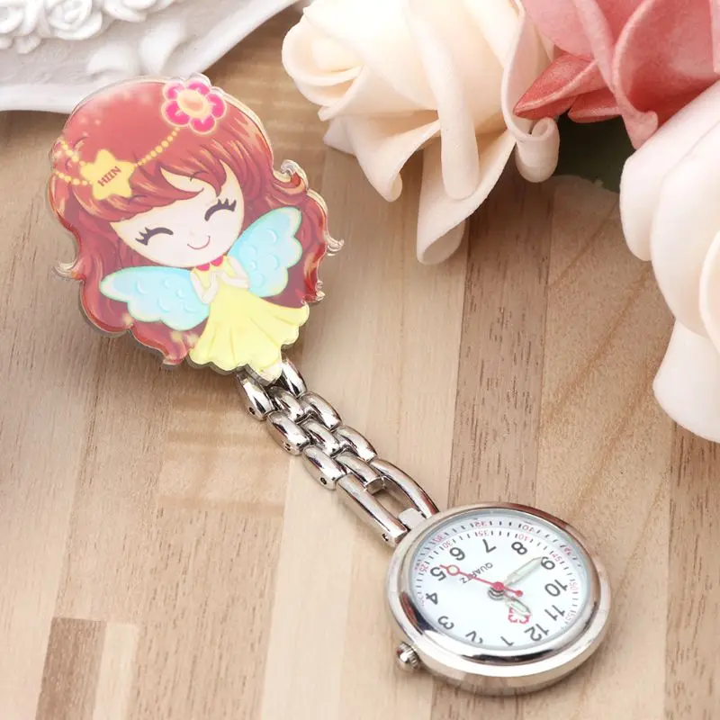 

Nurse Watch Vintage Doctor Pocket Chest Watches Fashion Hang Clip Portable Quartz Pendant Cute Cartoon Charm Jewelry