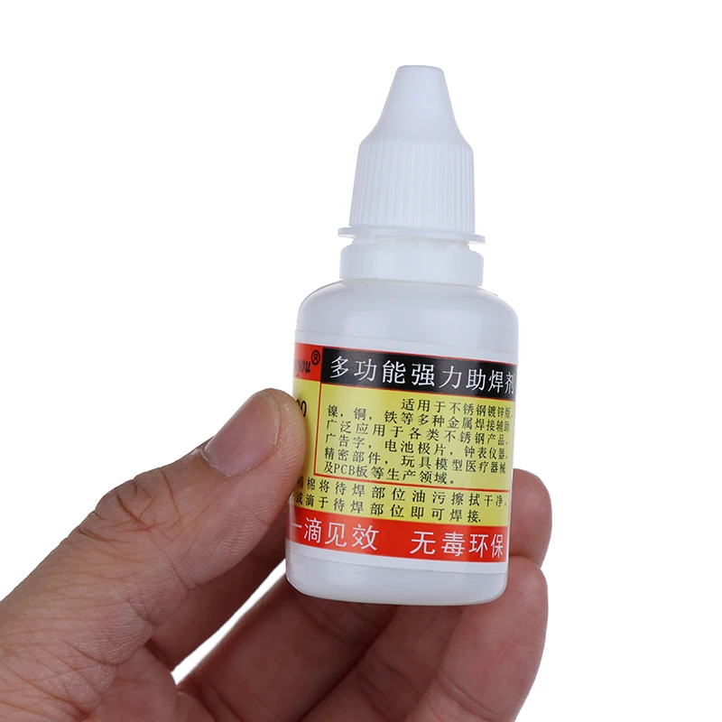

3cm*3cm*7cm Solders Water Durable Liquid Solders Stainless Steel 20ml Flux Soldering Liquid Portable