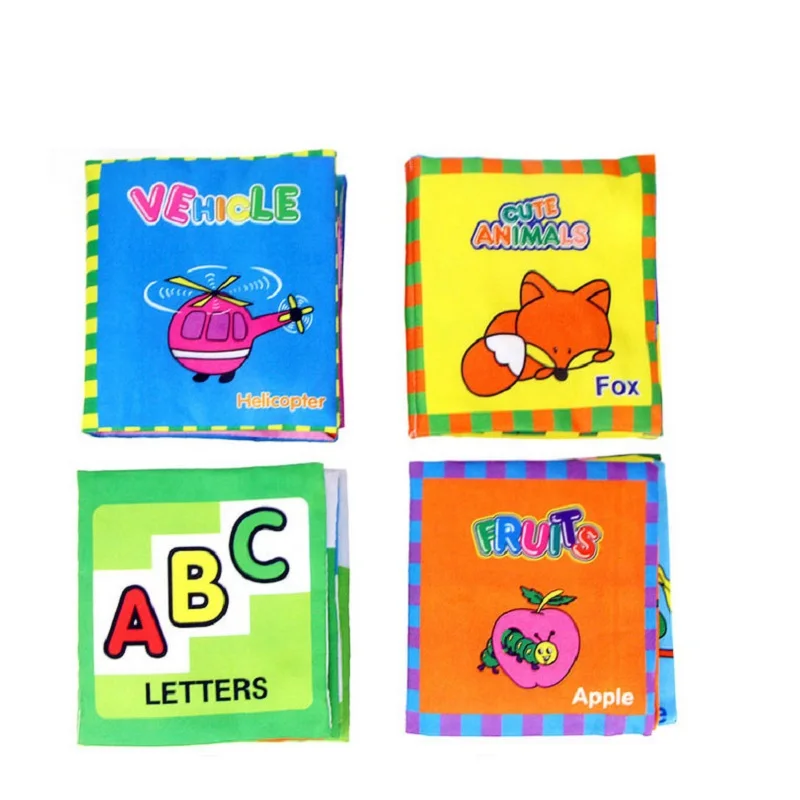 Cartoon Baby Early Education IQ Development Books Kids Read Training Toys Children Room Bed Decoration |