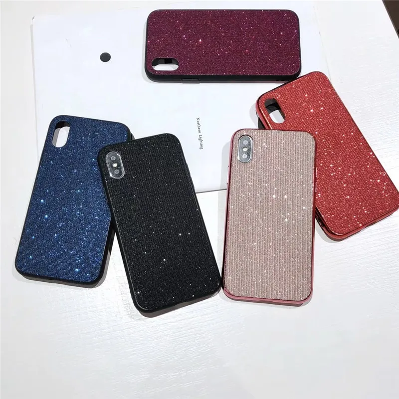 

Newest Luxury 3D Brand Glitter Diamond Case For iPhone X XR XS MAX 6 S 7 8 Plus Fashion cute Plating Soft Cover Coque