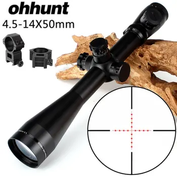 

ohhunt 4.5-14X50 Hunting Rifle Scope Riflescope Mil Dot Illuminated Top Quality Tactical Optical Sight Free Shipping