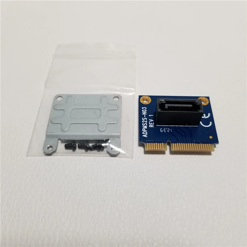 

50pcs mSATA to SATA Converter Card Mini SATA to 7Pin SATA Adapter for 2.5" 3.5" HDD SSD Hard Drive
