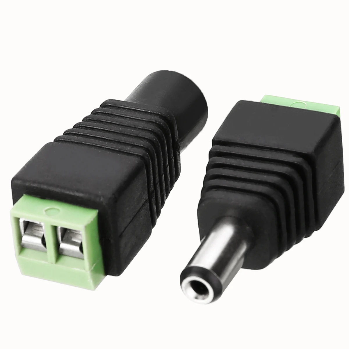 10pcs DC Power Jack Plugs Male / Female Power Connector Adapter Plug Jack Socket For CCTV Cable 12V