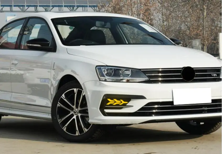 Год forVWjetta дневной свет sagitar Автомобильные аксессуары светодиодный DRL фары для sagitar противотуманные фары