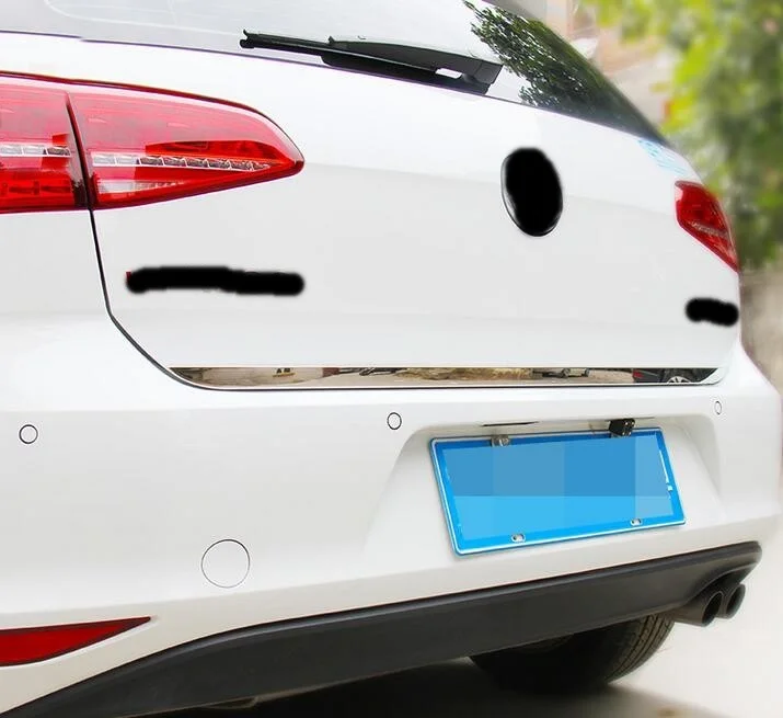 Prix pour Pour Volkswagen VW Golf 7 2014 2015 Hayon Arrière Porte Moulure En Acier Inoxydable Porte Arrière Tronc Garniture de voiture Accessoires Prix pour Pour Volkswagen VW Golf 7 2014 2015 Hayon Arrière Porte Moulure En Acier Inoxydable Porte Arrière Tronc Garniture de voiture Accessoires