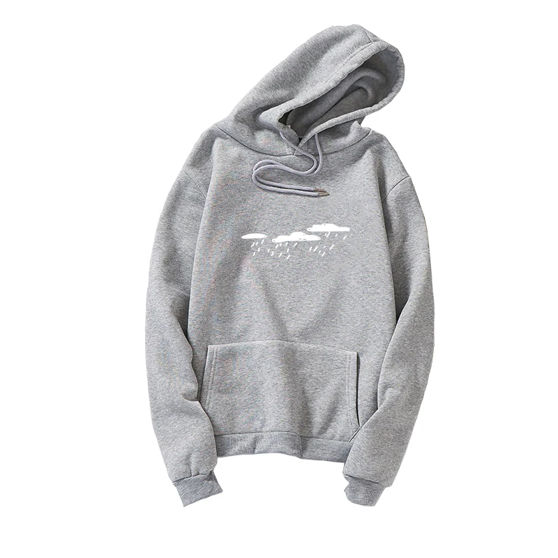 Women Long Sleeve Cloud Print Hooded Pullover Casual Harajuku Loose Kawaii Hoodies Sweatshirt Men Plus Size Loose Fleece Clothes (2)