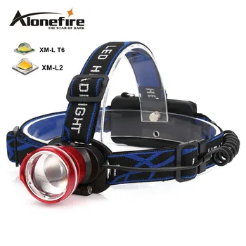 

AloneFire HP87 Headlamp Cree XML T6 L2 LED 5000LM Zoom Head lamp lantern Headl ight Camping Headlight 18650 Rechargeable battery