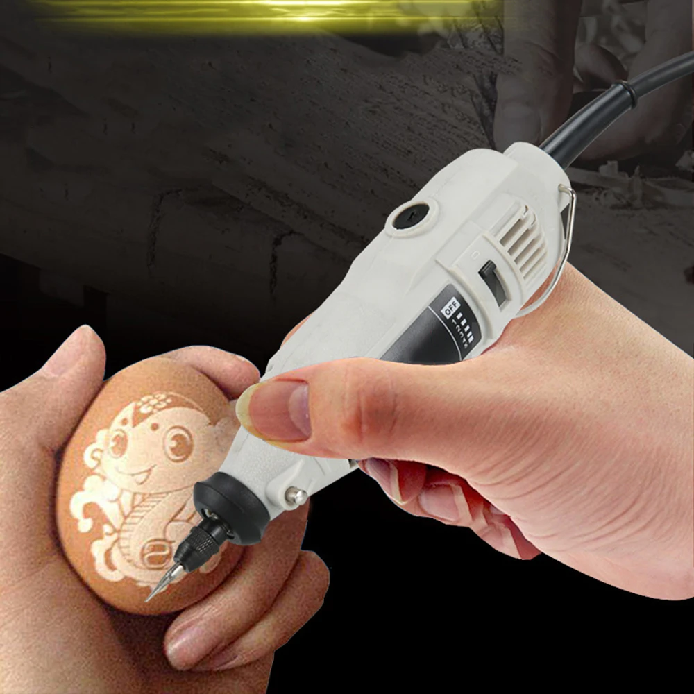 Electric Woodworking Engraving Machine 220V/110V Grinder Rotary Variable Speed Mini Drill Tool Polishing Miniature Electric Dril