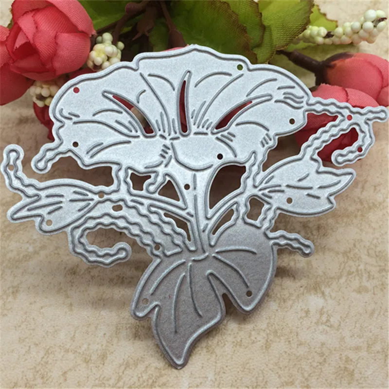 

Morning glory Design Cutting Dies Stencils for DIY Scrapbooking/photo album Decorative Embossing DIY Paper Cards