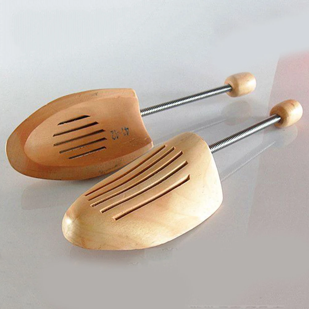 

Men's and Women's Shoe Trees Twin Tube Adjustable New Zealand Pine Wood Shoe Tree