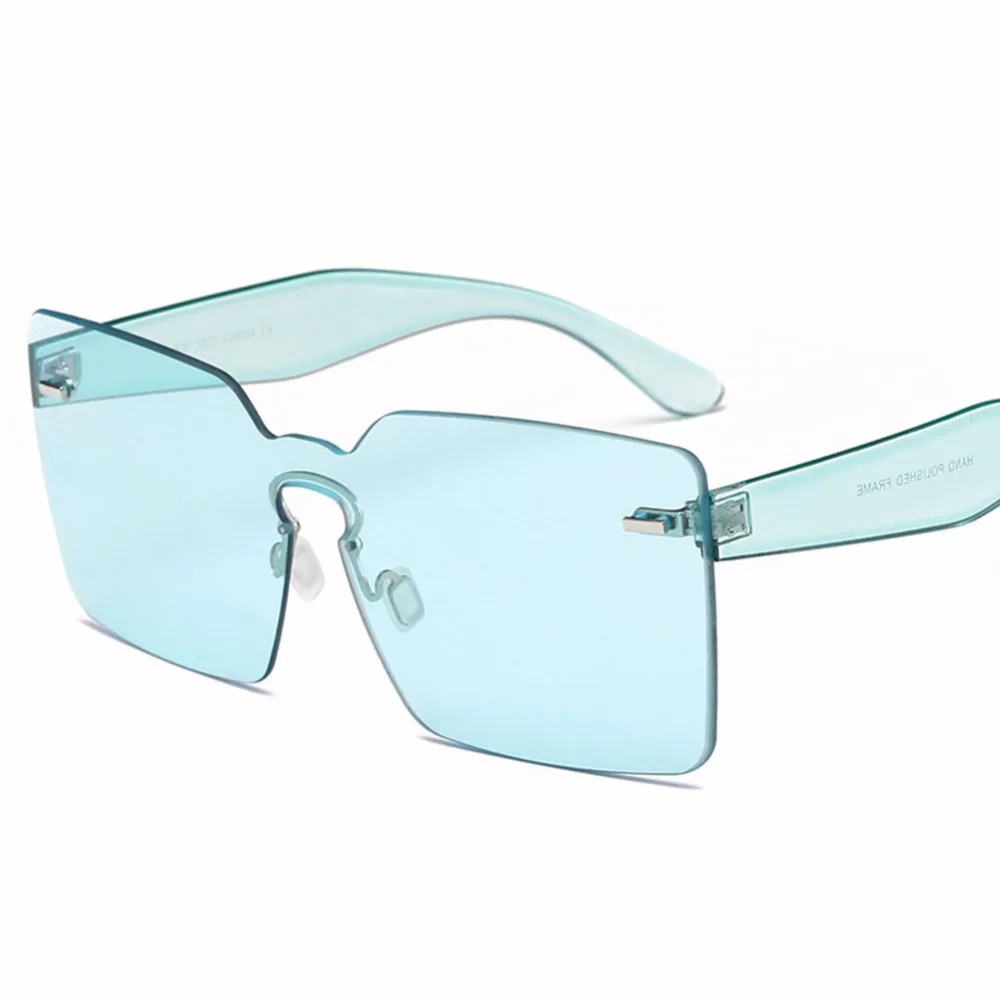 

Candy Color Sunglasses Women Luxury Brand Square Pink Sunglasses Ladies Men Driving UV400 Eyewear Rivet Sun Glasses #245101