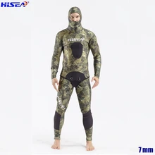 Для мужчин профессиональный 5 мм 7 мм для Тайваньского YAMAMOTO неопрена подводной охоты костюмы доступны с капюшоном герметичные из двух частей Дайвинг сухой гидрокостюмы