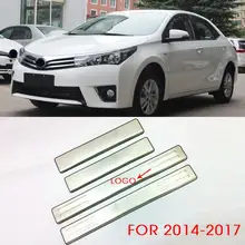 Подходит для Toyota Corolla Altis Нержавеющая сталь порога панель накладка удар шаг крышка отделка протектор