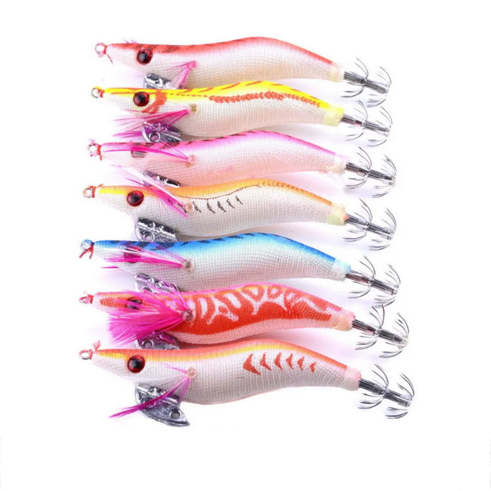 

1pcs 8.5cm 11g Luminous Squid Lures Fishing Plastic Artificial Wood Shrimp Fishings Hard Baits Fish Lures jig Spinner Tackle