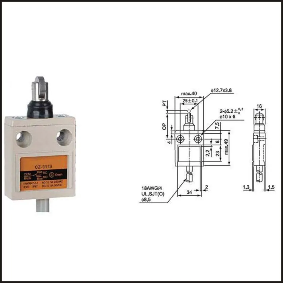 Switch travel limit switch 15A Electrical Safety Key Interlock switch Compact Prewired switch CZ 3113-in Switches from Lights & Lighting on Aliexpress.com ...