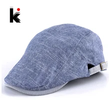 Boina Masculina моды Gorro Повседневное Шапки хлопок Boinas одноцветное Цвет берет для Для мужчин Кепки 4 цвета