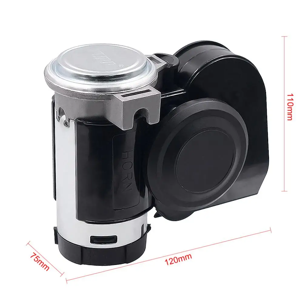 12V 139dB Car lacquer Gold Snail Compact Dual Air Horn for Car Vehicle Motorcycle Yacht SUV Boat