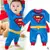 Baby Boy Romper Superman Manga Comprida Com Blusa de Halloween Costume Presente de Natal Primavera Outono Crianças Conjuntos de Roupas Casuais