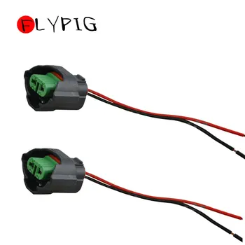 

H11 H8 Female Adapters Wiring Harness Sockets w/ 4" Wire For Headlight Fog