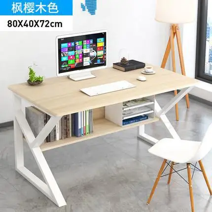 Компьютерный стол стул комбинированный набор стол и стол лаконичный творческий - Цвет: With chair 1
