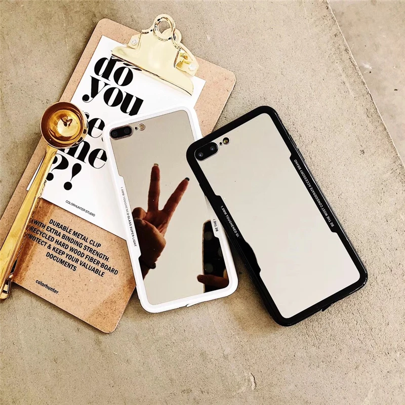 Cases Luxury Plating Mirror Phone Case Cover For iPhone 6 6S Silicon 7 8 Plus X 10 XR XS Max Coque Fashion |