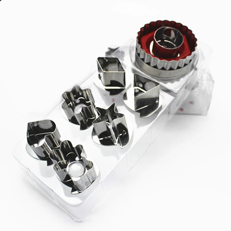 

Biscuit Baking Cake Mold 7pcs/set Stainless Steel Fondant DIY Sandwich Cutter Kitchen Tool Home Hot New Fashion