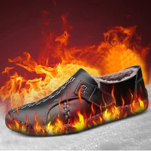 

Men's Shoes winter plush Genuine Leather shoes men Loafers Soft Moccasins Comfortable zapatos de hombre Driving Shoes Men
