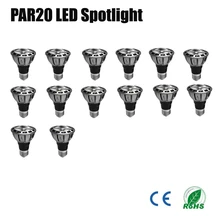 14 шт./лот Par20 светодиодный затемнения 7 W 110 V 230 V 240 V зонтик лампада светодиодный Par20 COB светодиодный энергосберегающий 80 90Ra 2700 K 3000 K 4000 K 5500 K