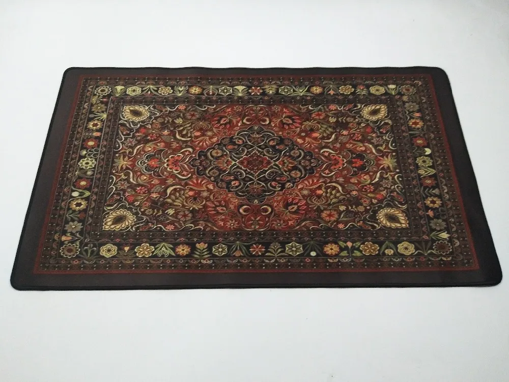 Mairuige Free Shipping 900*400*2mm Persian Rug Mat Large Overlock Mousepad Retro Style Carpet Mouse Pad Red Can Be Customized