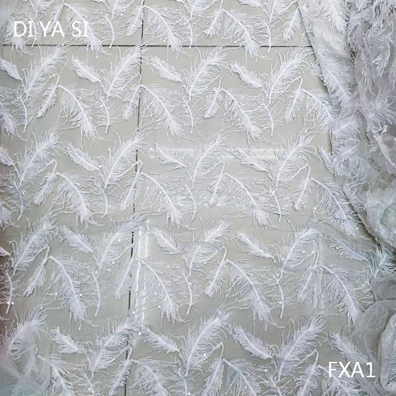 

White color lace Burgundy French Tulle Lace Fabric 3D Flower African Mesh Net Fabric with BeadS Flowers for Wedding Dress BE12