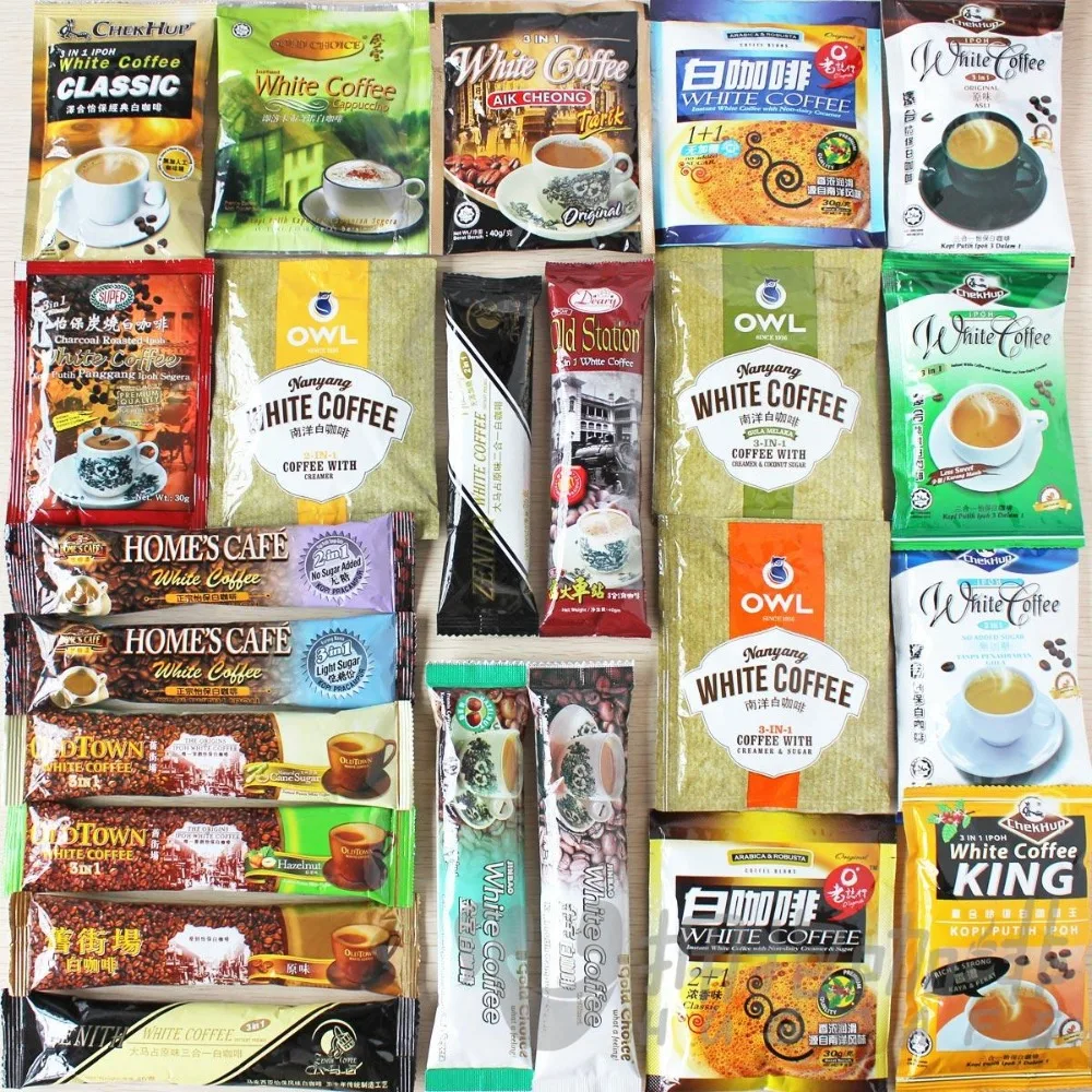 슈퍼! 23 종류의 다른 맛 흰색 커피 510 그램 더 원산지 브랜드 인스턴트 커피 차 커피 분말 도매에서슈퍼! 23 종류의