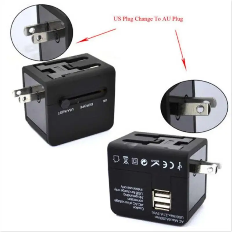 Международного стандарта розеток конвертер USB для зарядки зарядное устройство