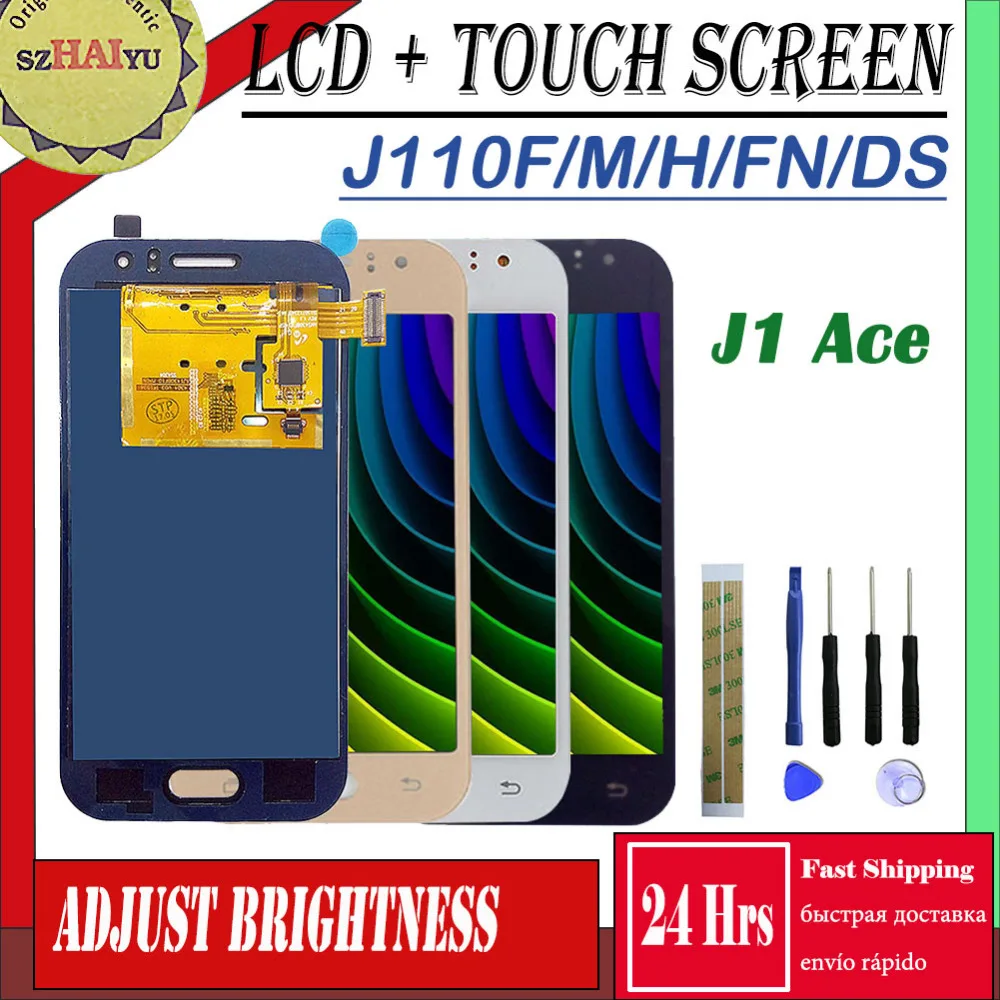 

SM-J110FN/F/M/H/DS For Samsung Galaxy J1 Ace LCD Display + Touch Screen J110 J110H J110FN J110F J110M Screen Adjust Brightness