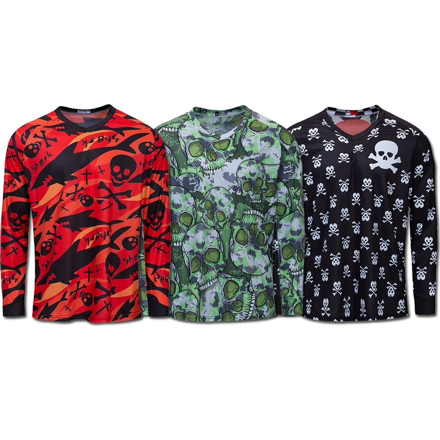 

Cartoon cycling jersey long sleeve dh downhill jersey mtb MX road bike jersey clothes men Funny bicycle clothing shirt skinsuit